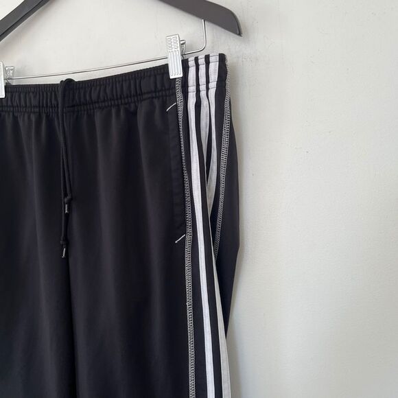 adidas Black Track Pants with White Stripes - Picture 5 of 9